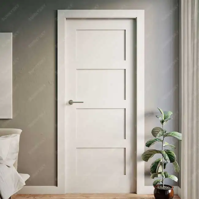 Sunnysky Factory High Quality Factory Price Popular Solid Wooden Bedroom Interior Door