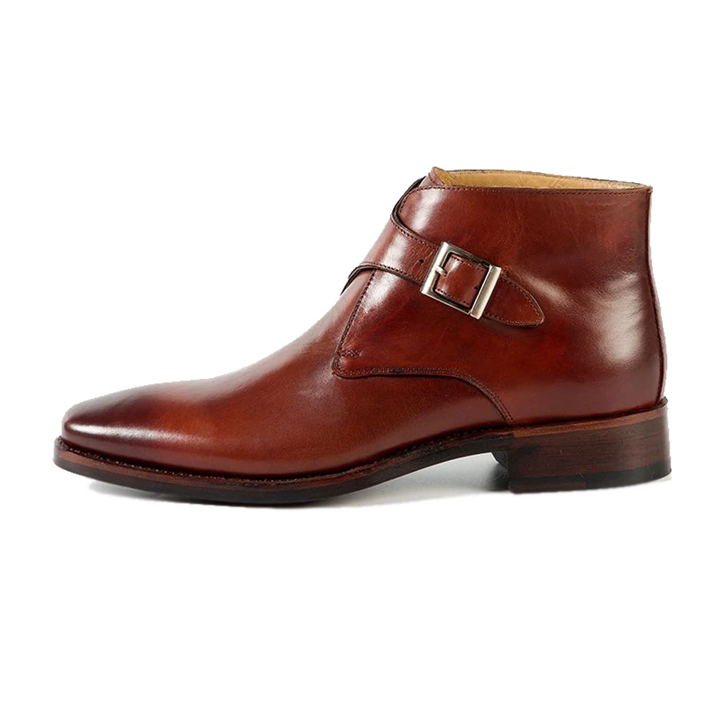 Custom British goodyear handmade boots genuine leather motorcycle boots