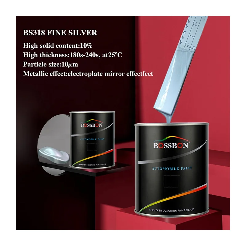 BS318 Fine Silver Car Paint Pigment Powder For Auto Coating From China Supplier With High Quality Acrylic Auto Paint