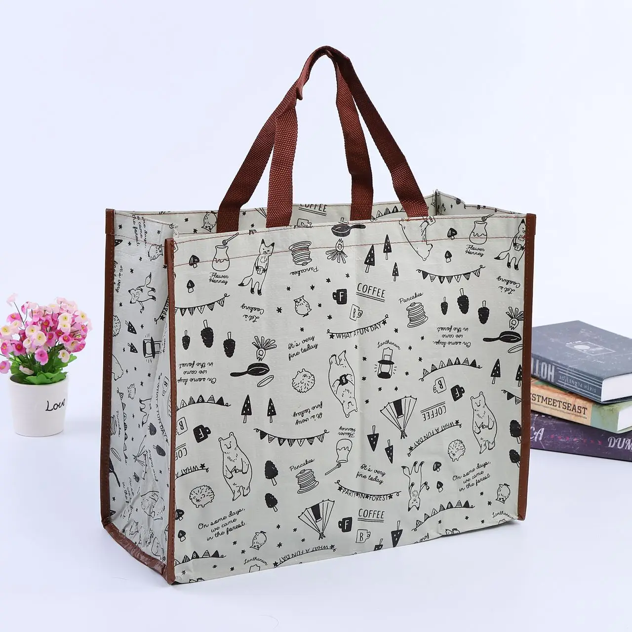 Factory supply Unique Accept Customized Shopping tote Bag Laminated PP Woven Bag