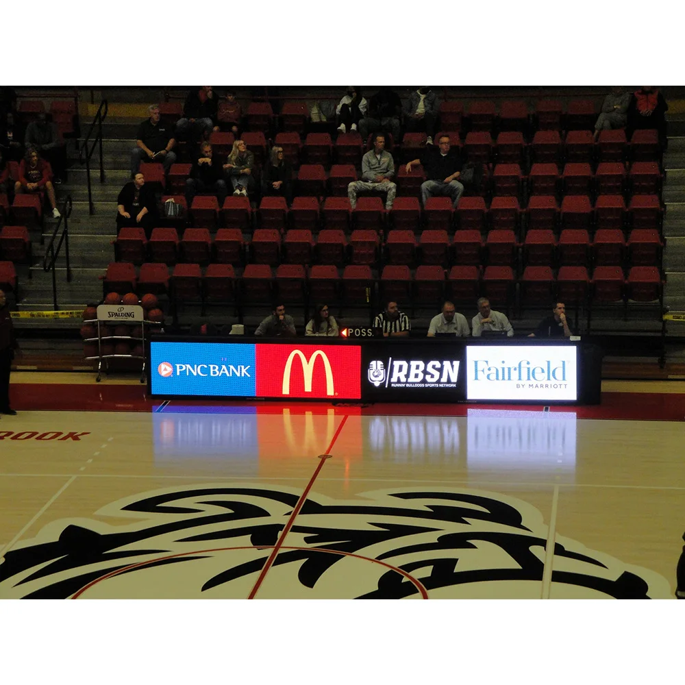 Basketball Court Banner Digital Advertising Billboard Outdoor Stadium Perimeter Led Display Screens Panels for Sports Pitch
