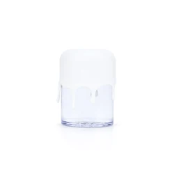 50ml Eco-friendly Clear Childproof Acrylic Jar With Colour Silicone Cover 20ml Airtight Acrylic Storage Bottle