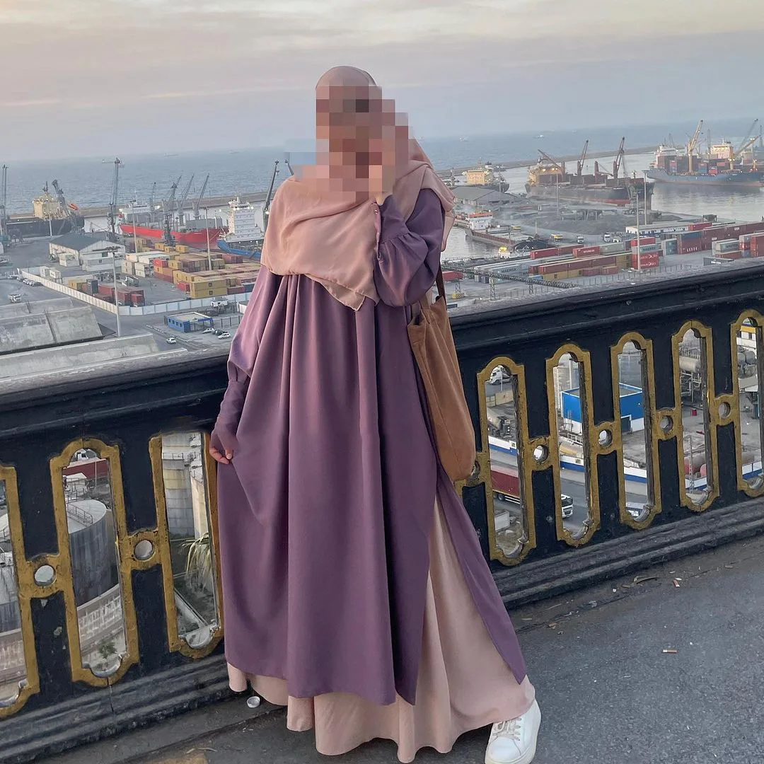 Abaya Dress for Muslim Women 2 Sets Hijab Soft Fashion 2024 New Fashion