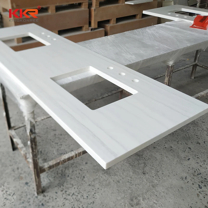 KKR solid surface countertop Kitchen worktop solid surface kitchen countertops Kitchen island Food preparation area