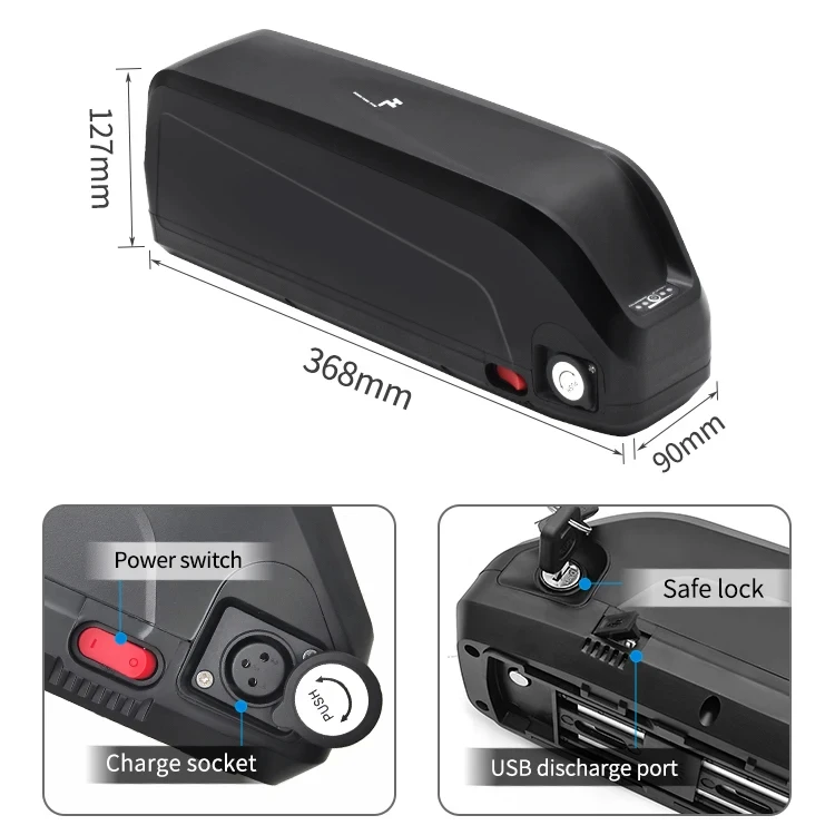 48v 52v Electric Bike Lithium Ion Battery Pack 20ah Ebike Battery For 48v 1000w Motor