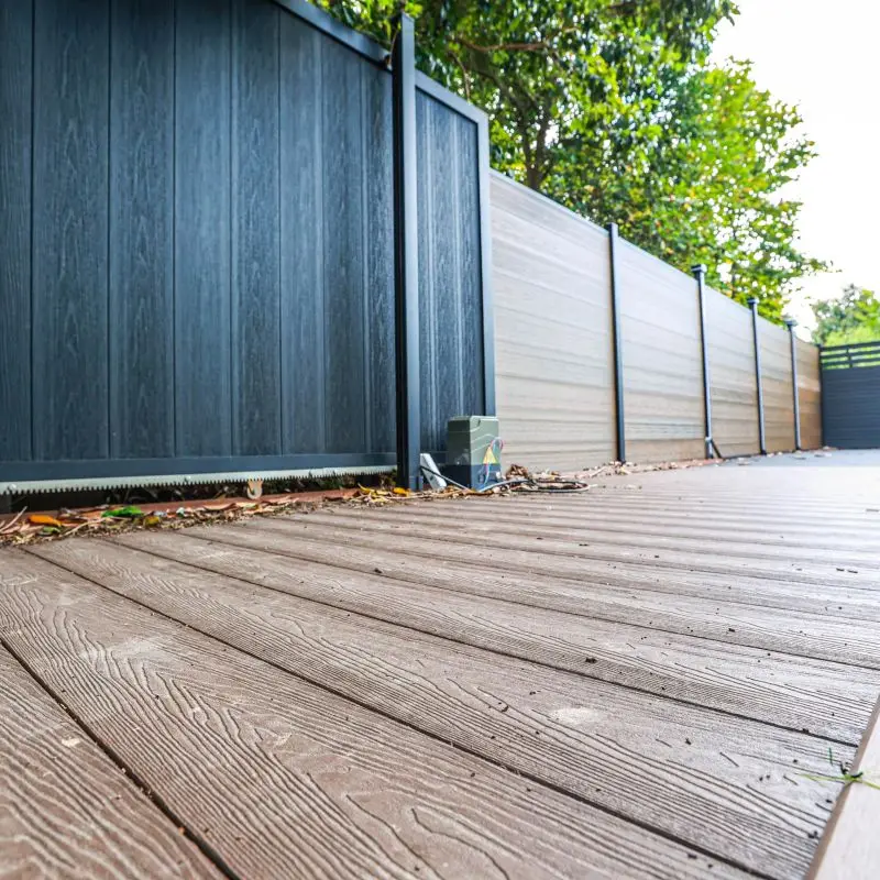 European Style Waterproof Outdoor WPC Deck Board Flooring Modern 3D Wood Grain Composite Decking Wood Plastic WPC Decking