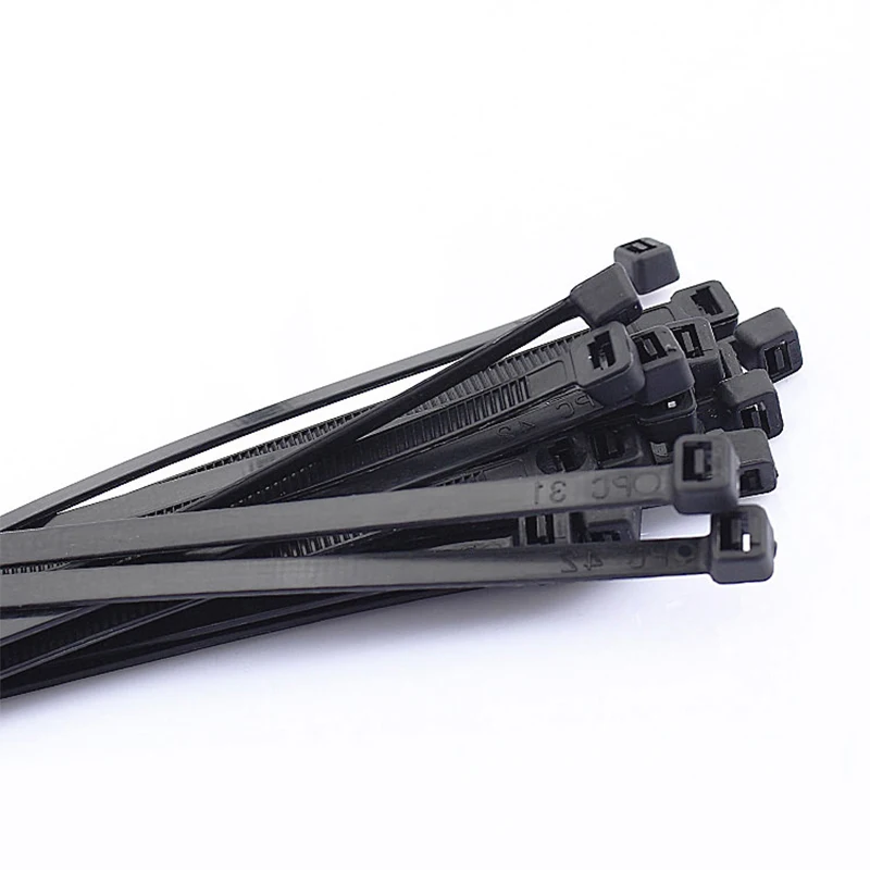 Factory supply self-locking nylon plastic flexible cable zip ties