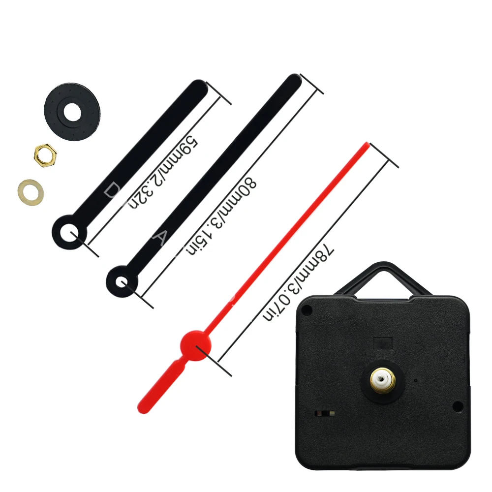 5168S Quartz Non-ticking  Clock Movement Scanning Wall Clock Machinery Silent Mechanism Plastic Hands