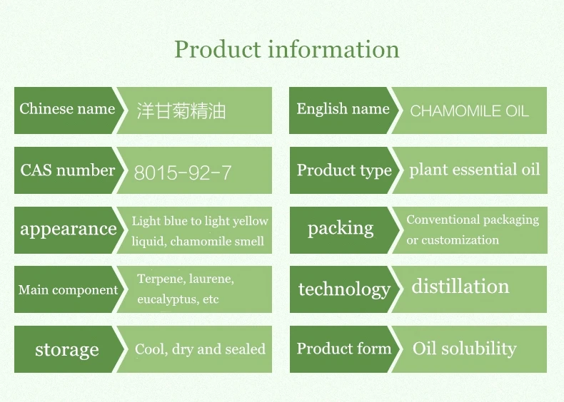 
Chamomile Essential Oil Facial Cosmetics Body Care Massage Spray Aromatherapy Chamomile Fragrance Oil Bulk 