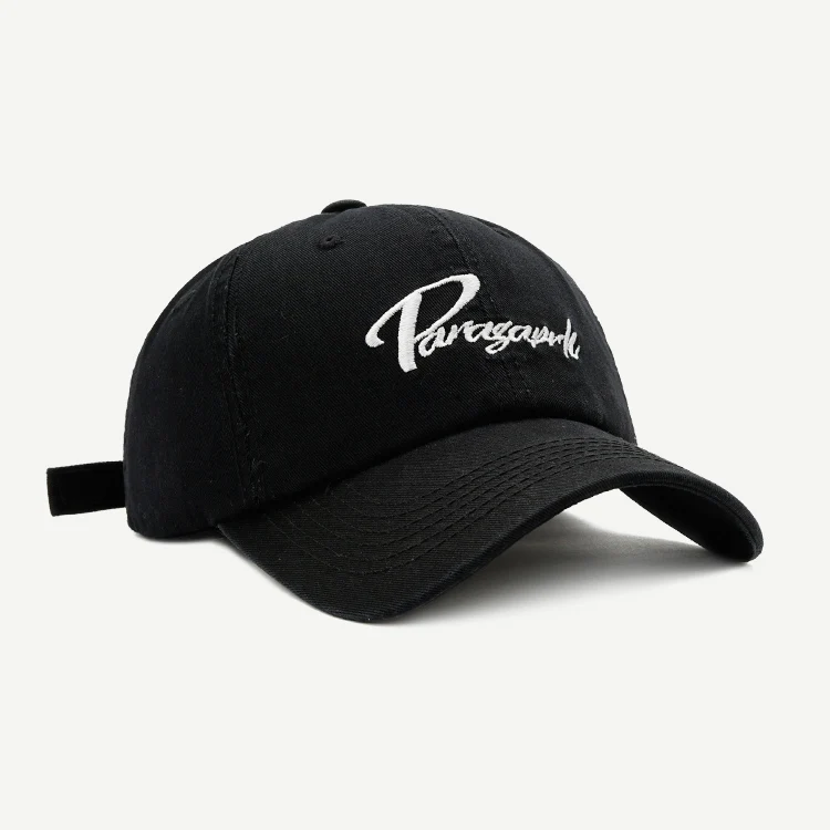 Factory Custom Customized Embroidered  Embroidery Sports Black Unstructured Baseball Dad Cap Hat Caps Hats unisex