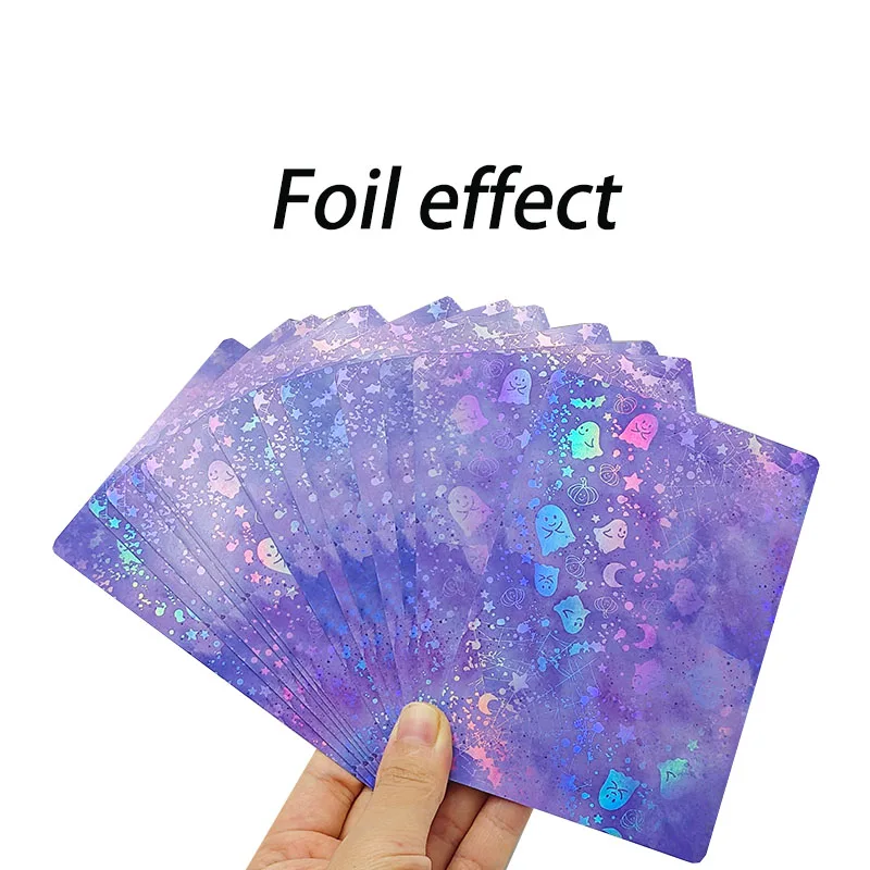 Wholesale Custom Buy Silver Shine Foil Tarot Playing Cards Own Printing Design Paper Material Logo Customization Packaged in Box