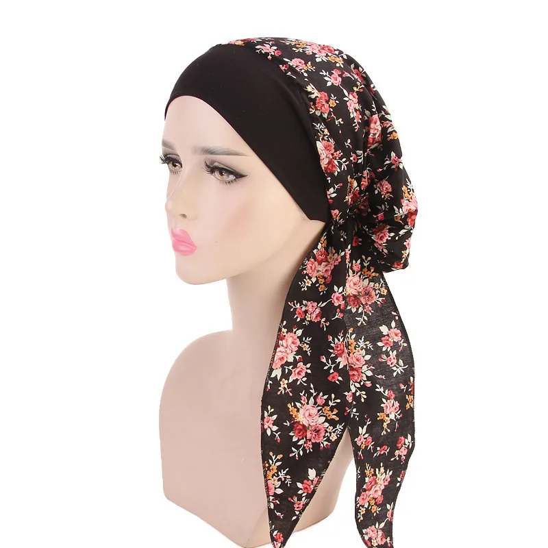 
Womens Cotton Hats Cap Bonnet Chemo Hijab Turban Caps Beanie Head Scarf Wrap Hat 