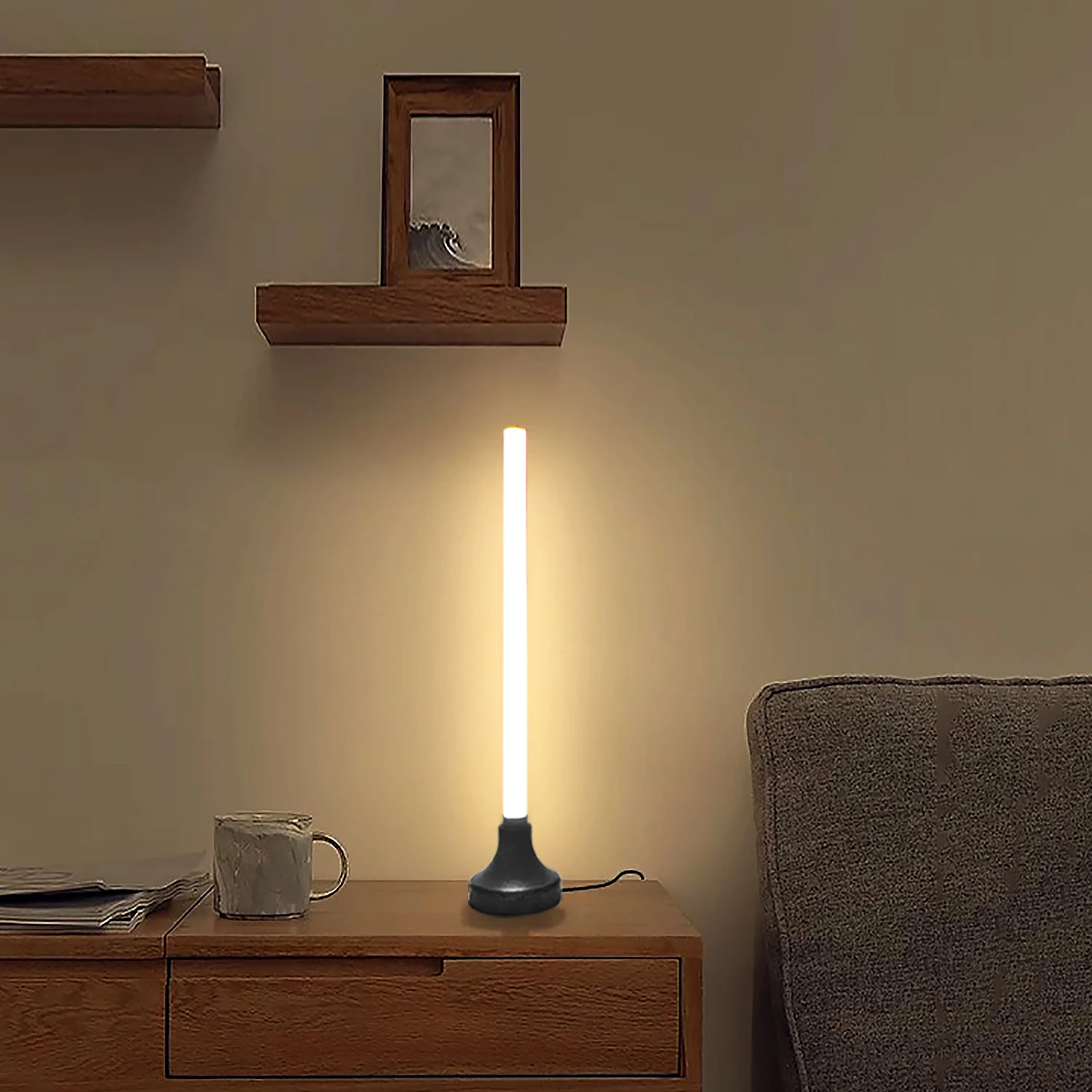 Music and DIY mode, WiFi Control, Rainbow RGB Colorful Atmosphere Smart LED, 180 360 switch shade, creative Wall Corner Lamp