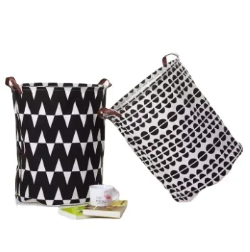 1pc Folding Laundry Basket Round Storage Bin Bag Large Hamper Collapsible Clothes Toy Basket Bucket Organizer Large Capacity