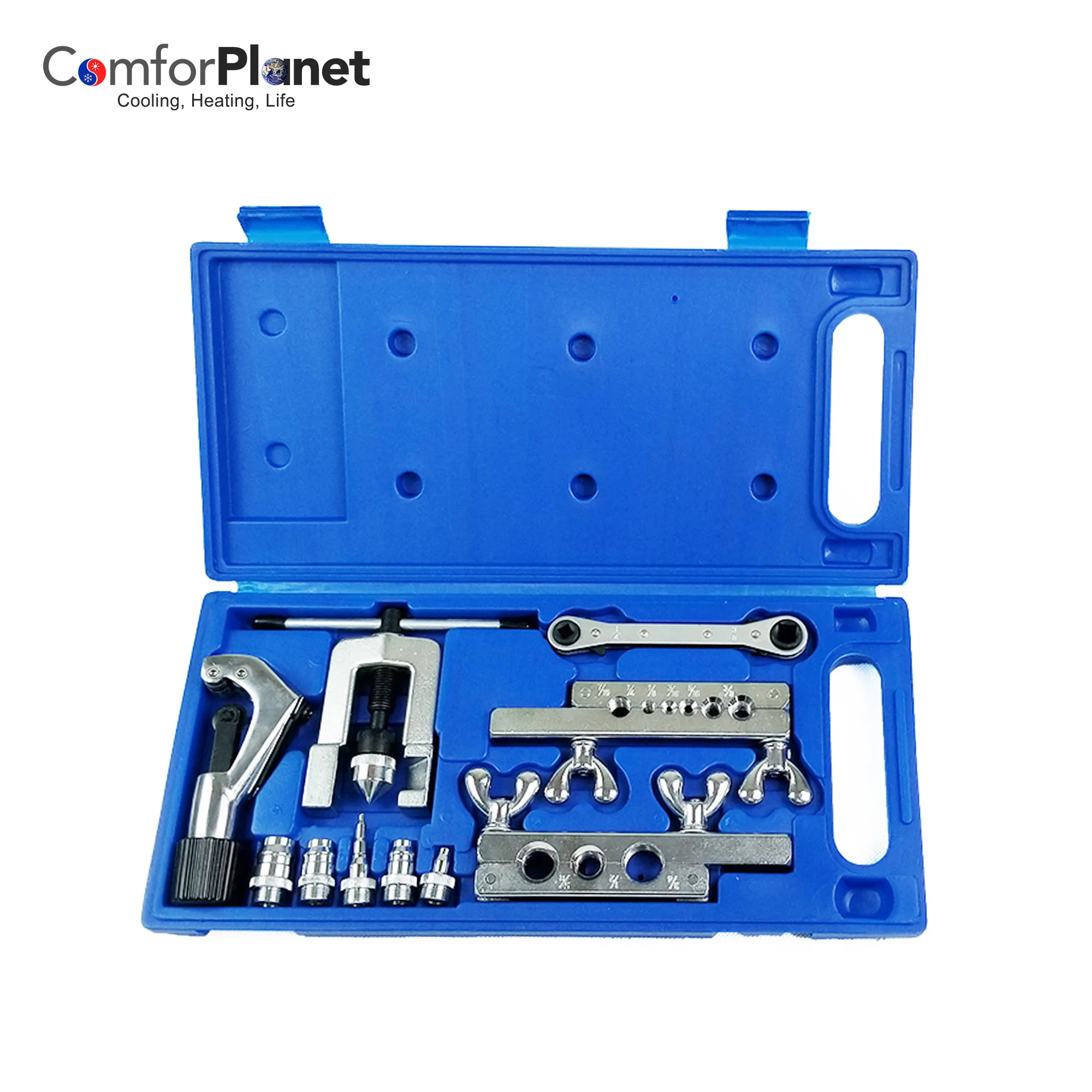 Hvac air conditioning flaring tool set and swaging Refrigeration ac flaring tools kit for copper pipe