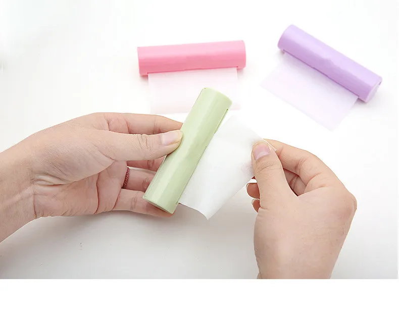 9cm Cute Convenient Pull Type Hand Wash Paper Soap Antibacterial Antivirus Flakes Travel Portable Scented Slice Bath Soap