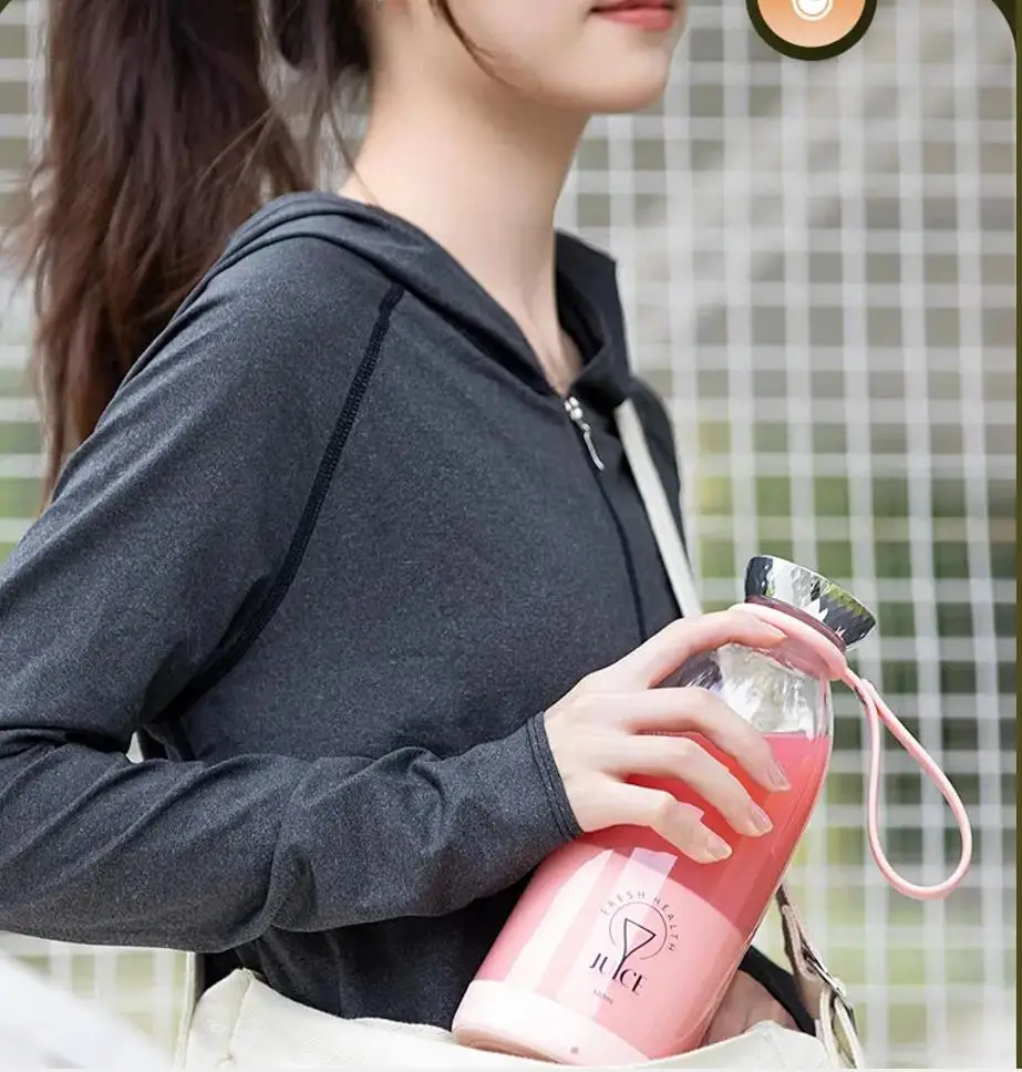 Wholesale Price 500ml Kitchen Powerful Fruit Mixeur Smoothies Maker Rechargeable Fresh Juice Blender Mini Portable