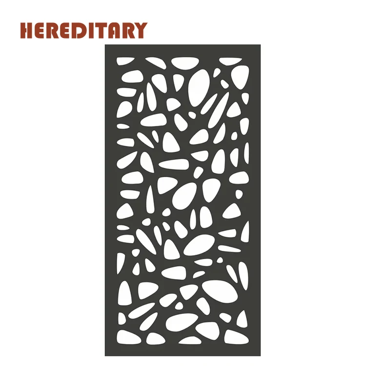 Laser cut aluminum panel metal screens divider for pool balcony design