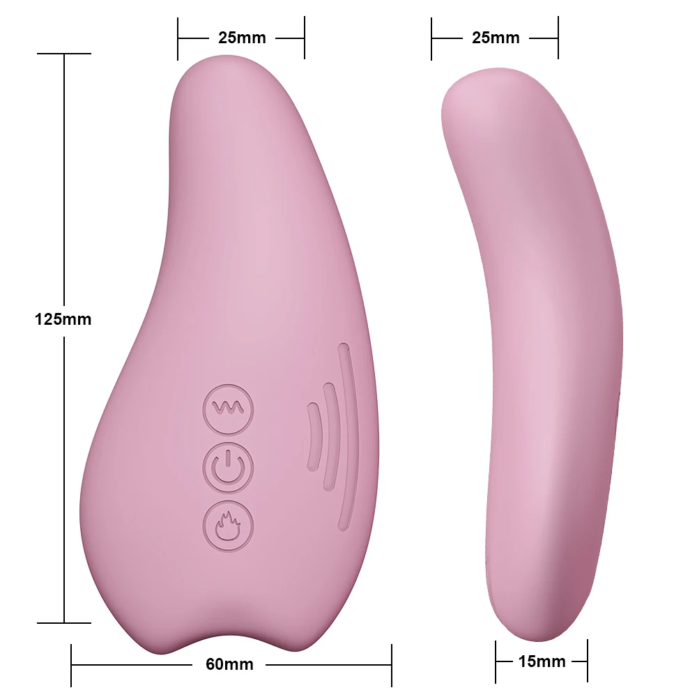 Hot Selling Silicone Breast Massager Vibrator Machine Heat Warming Lactation Massager for Breastfeeding and Breast Care