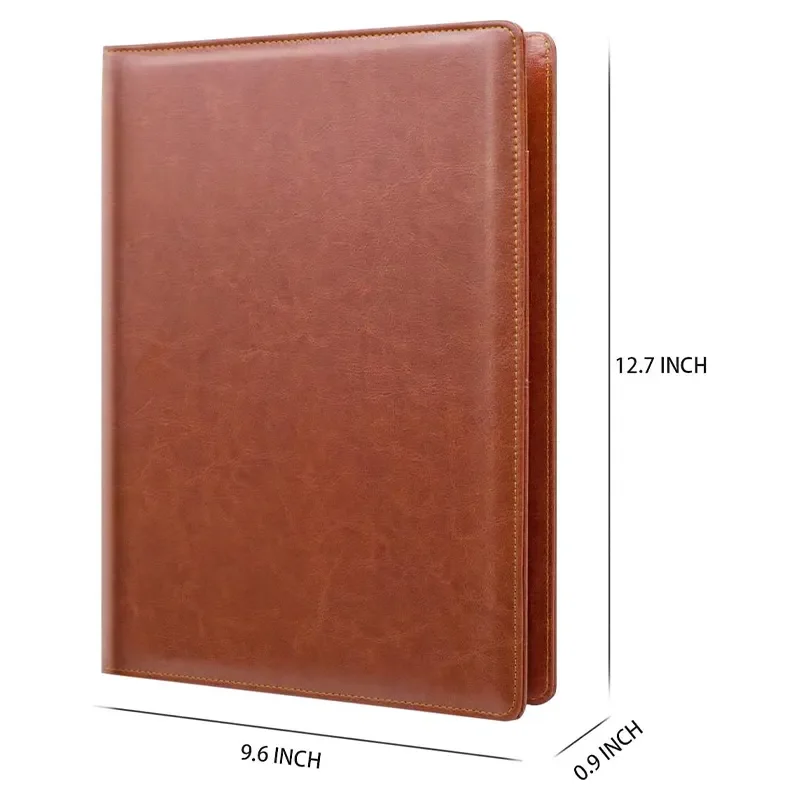 Resume Portfolio Folder Leather Interview Portfolio Business Portfolio Organizer with Legal Pad Folder Clipboard