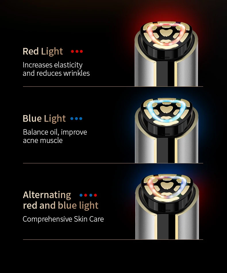 Multifunctional Beauty Device Handheld Ultra Sonic Facial Machine 3 Mhz Ultrasonic Face Deep Cleaning Beauty Equipment