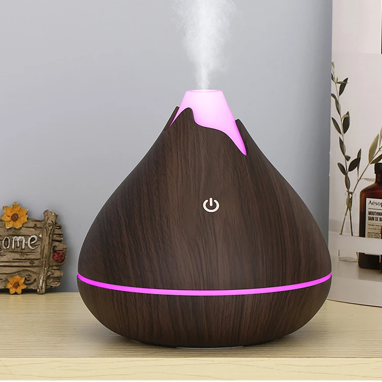 Essential Oil Diffuser 350ml Aromatherapy Purifier Essential Oil Wood Aromatic 7 Led Color Air Humidifier