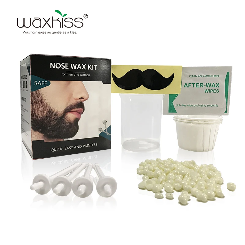 Waxkiss носового удаления волос воском комплект 50 г депиляции твердый воск бобы для в носу