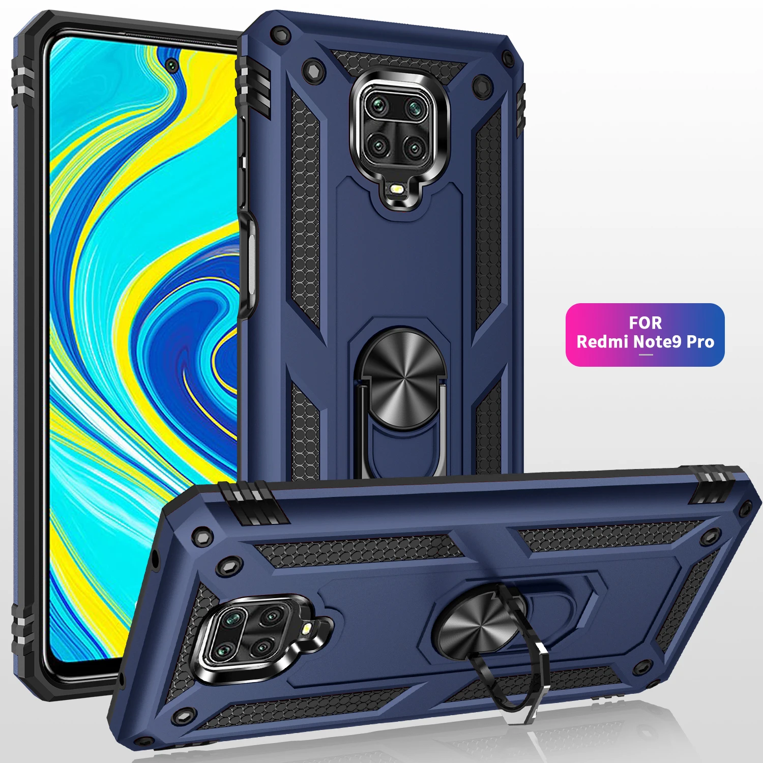 Multifunctional  New Design Acrylic  Silicone Case Redmi Breathable  Case Phone  For Redmi  Note 9s