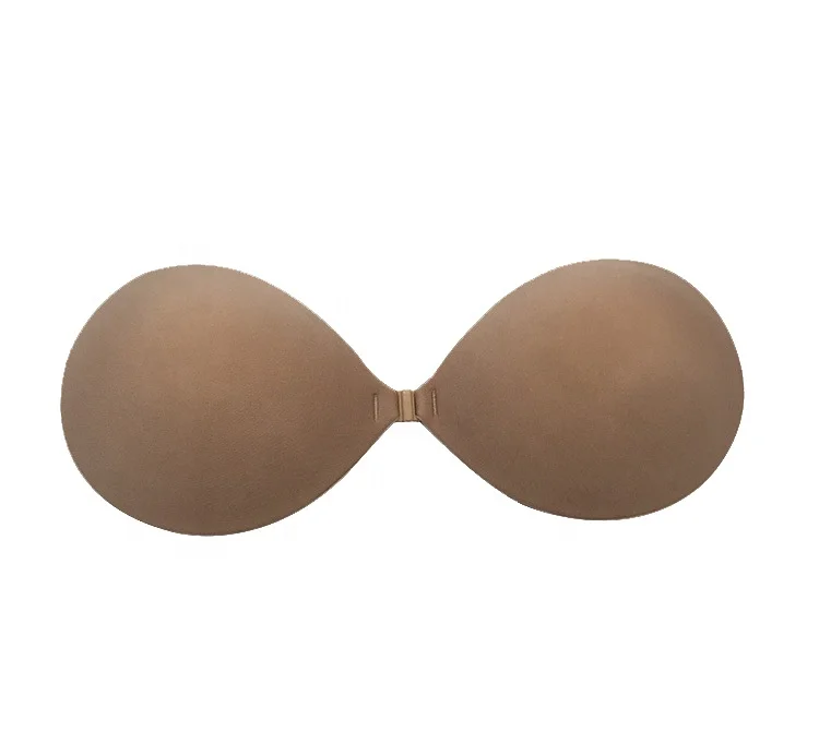 Hot Sale Round Palm Thickened Biological Silicone  Adhesive Invisible Bra  For Girls  Underwear Silicone Bra