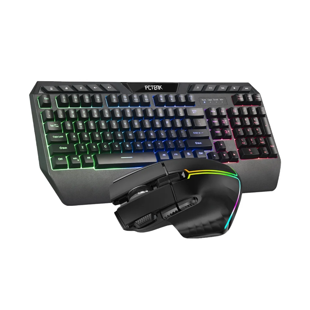 Новое поступление Rgb Usb мембрана с подсветкой Механическая игровая клавиатура для ноутбука защитой от призраков мышь