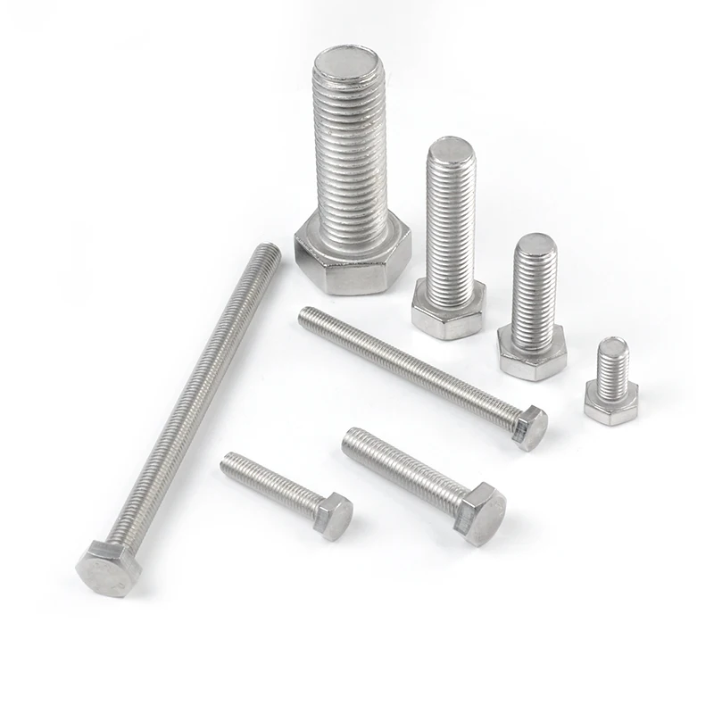 Free Sample M10 stainless steel 316 m10 hex bolt and nut with flat washer hex nut bolt