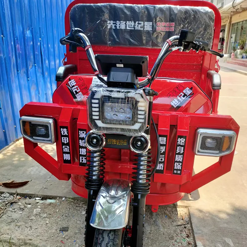 Powerful Motor Farm Use 2000W Motor 60V45Ah Lead Acid Battery Electric Pedicab Cargo Electric Tricycle