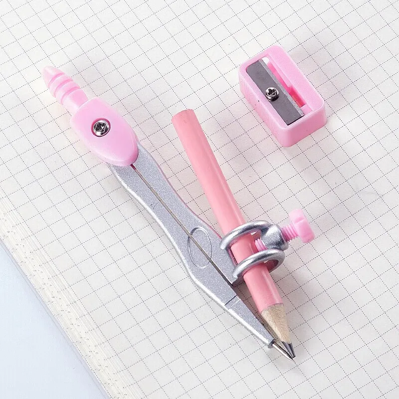 Hot sale Student Math Drawing Hight Quality Study Compass and Geometry Kit for Students Plastic Box Packing Geometry Kit set