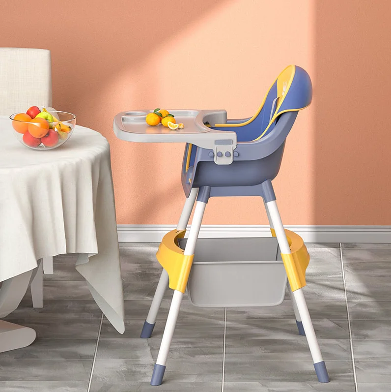high quality 3 i adjustable toddler baby restaurant booster eat feeding high dinning chair with removable tray storage bag