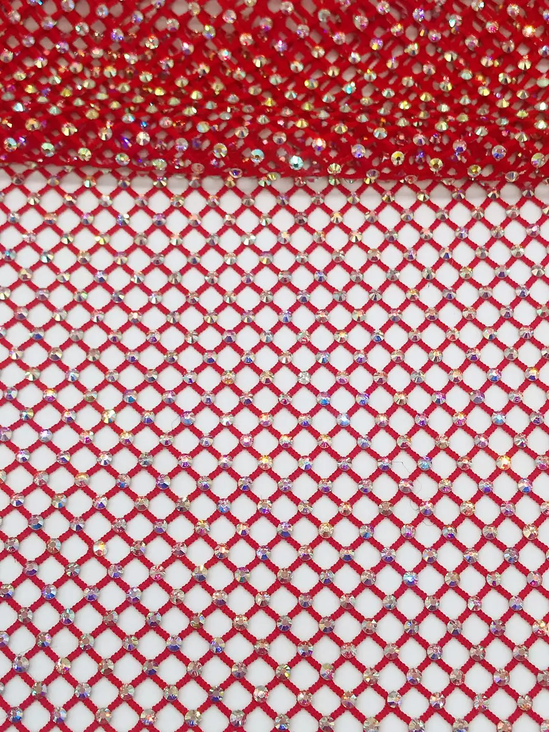 Factory Wholesale Elastic Mesh Crystal Diamond Mesh Rhinestone Mesh Crystal Fabric