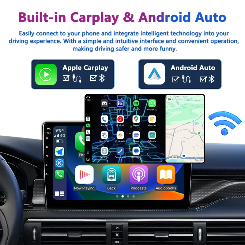 Factory L1pro 32GB 7/9/10 Inch Universal IPS Screen Stereo Radio 1 Din  Android12 Car DVD Player Touch Screen Carplay WIFI GPS