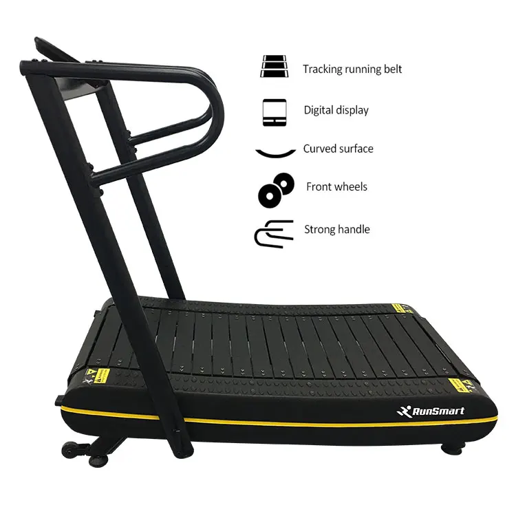 2020New design folding home use mini treadmill motorless manual curved gym indoor treadmill factory directly with CE certificate