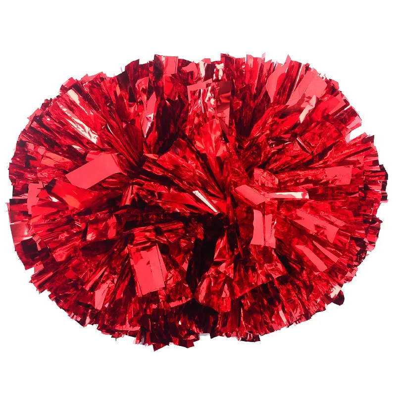 Hot Selling Different Color Metallic Cheerleading Pom Poms Dance Performance Flower Ball