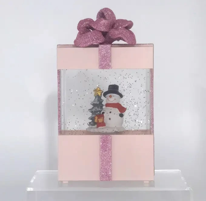 Christmas Snow Globe Musical Singing Usb Powered And Battery Operated Lighted Christmas Water Glittering Snowing Globe