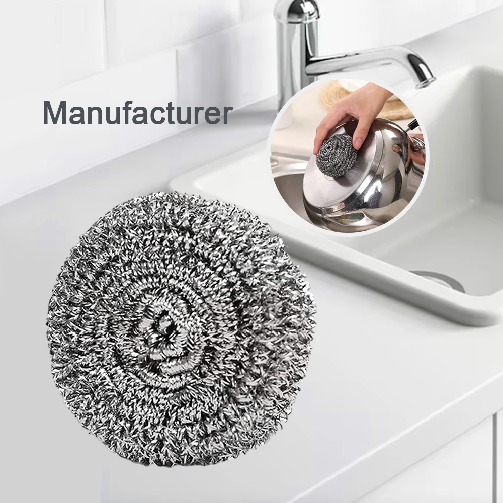 Good quality Steel Wool Scrubbers  Flexible Scrubber Pads for Cleaning Dishes, Pots, Pans, Grills and Sinks