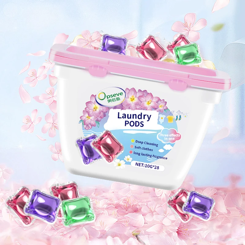OEM/ODM Laundry Pods Cloth Washing Apparel Detergent Pods Laundry Water Dissolving Cleaning Pod