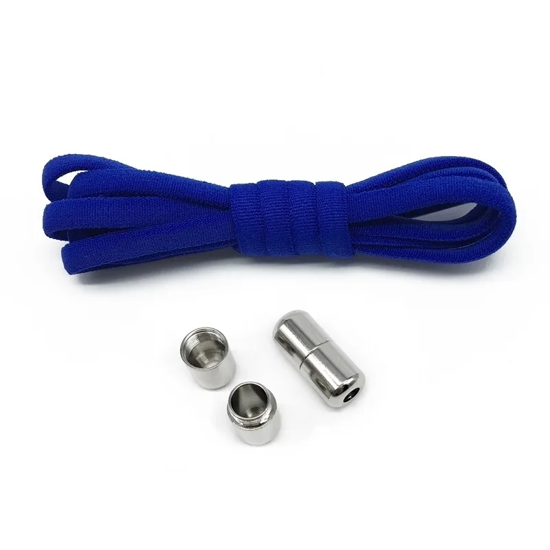 Semi-round band No-tie no-tie elastic elastic elastic lazy shoelaces metal capsule shoe buckle shoe accessories