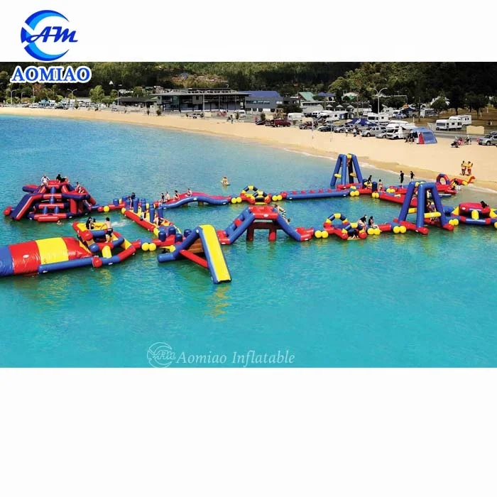 Aqua Adventure Inflatable Water Sports Game Inflatable Waterpark Floating Water Obstacle
