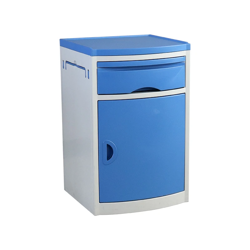 BSC100 Hospital Furniture ABS Plastic Mobile Hospital Beside Cabinet Medical Cabinet