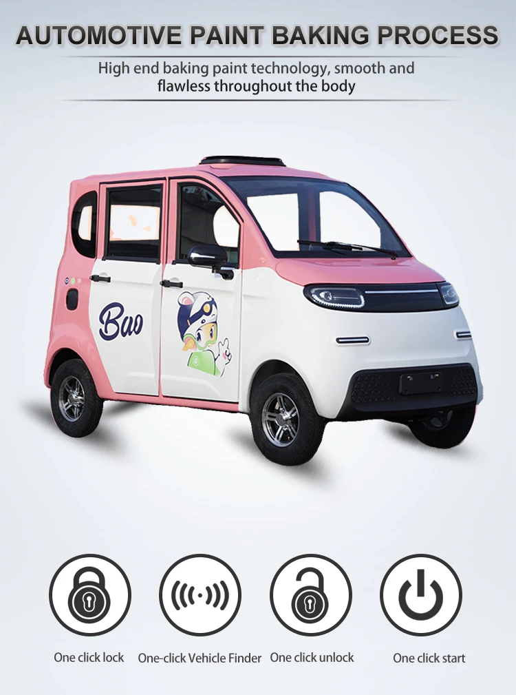Chinese Cheap Old People Enclosed Trade Lithium Battery Ev 2024 New Energy Pure Mini Electric Car