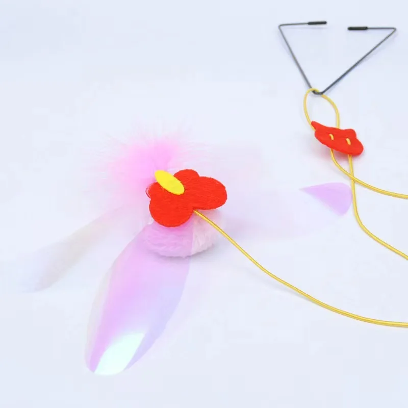 New cat stick toy hanging door pet cat felt toy Retractable catnip hanging cat toy