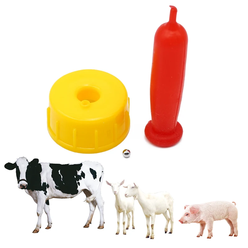 Animal Feeding Milk Bottle Rubber Nipple Pacifier Lamb Calf Sheep Silicone Nipple Teat For Feeding Bottle