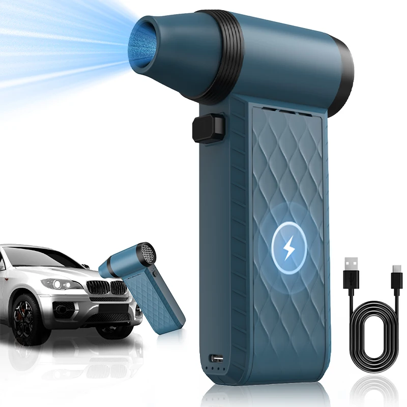 140,000RPM Mini Jet Rechargeable Electric Super Power Turbo Fan Air Blower for keyboard Dust Blowing and Car drying Washing