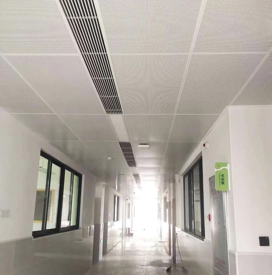 Sound-Absorbing Perforated Metal Ceiling Tiles 600X600 600*1200 mm Decorative Sheet Panels for