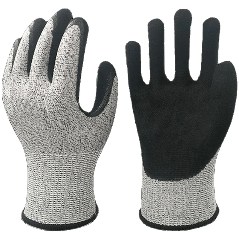 Двухслойные нитриловые укороченные короткие перчатки